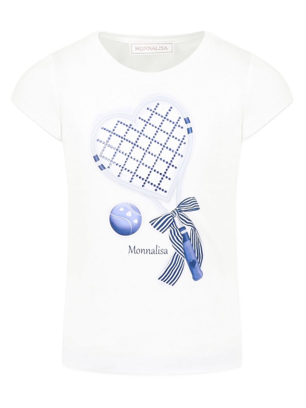 Monnalisa T-shirt met print Wit