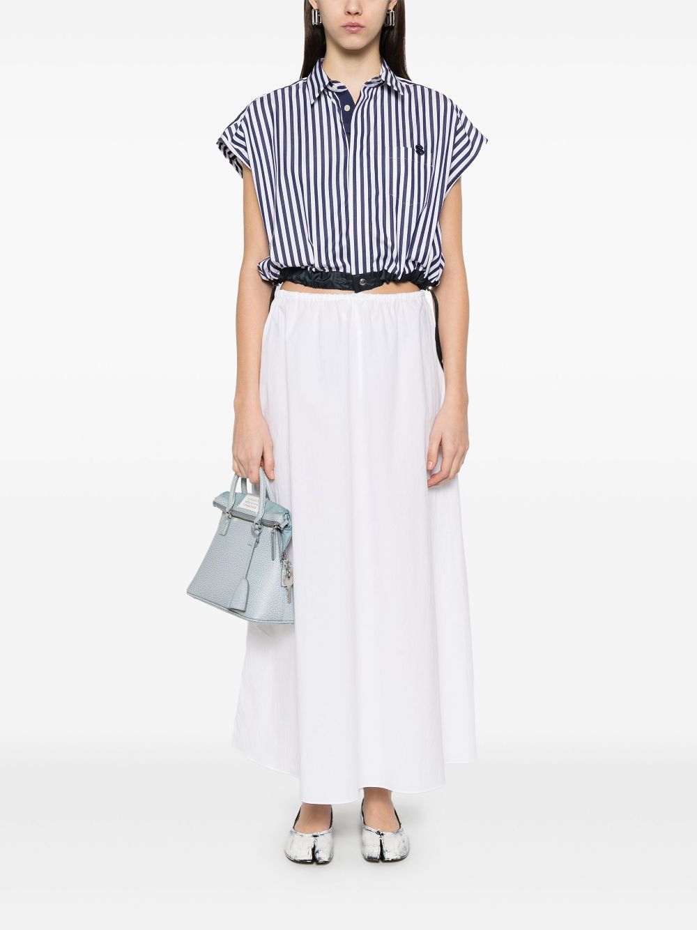 Sacai Gestreept blouse - Wit