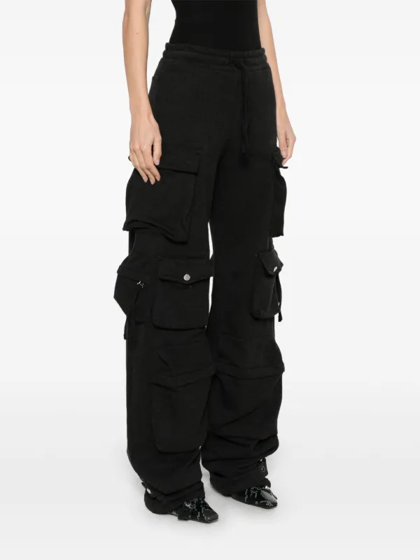 パンツ THE ATTICO PANTS (250WCP00250WWW046AA 100) The Attico Long Faded Track Pants | Black | FARFETCH