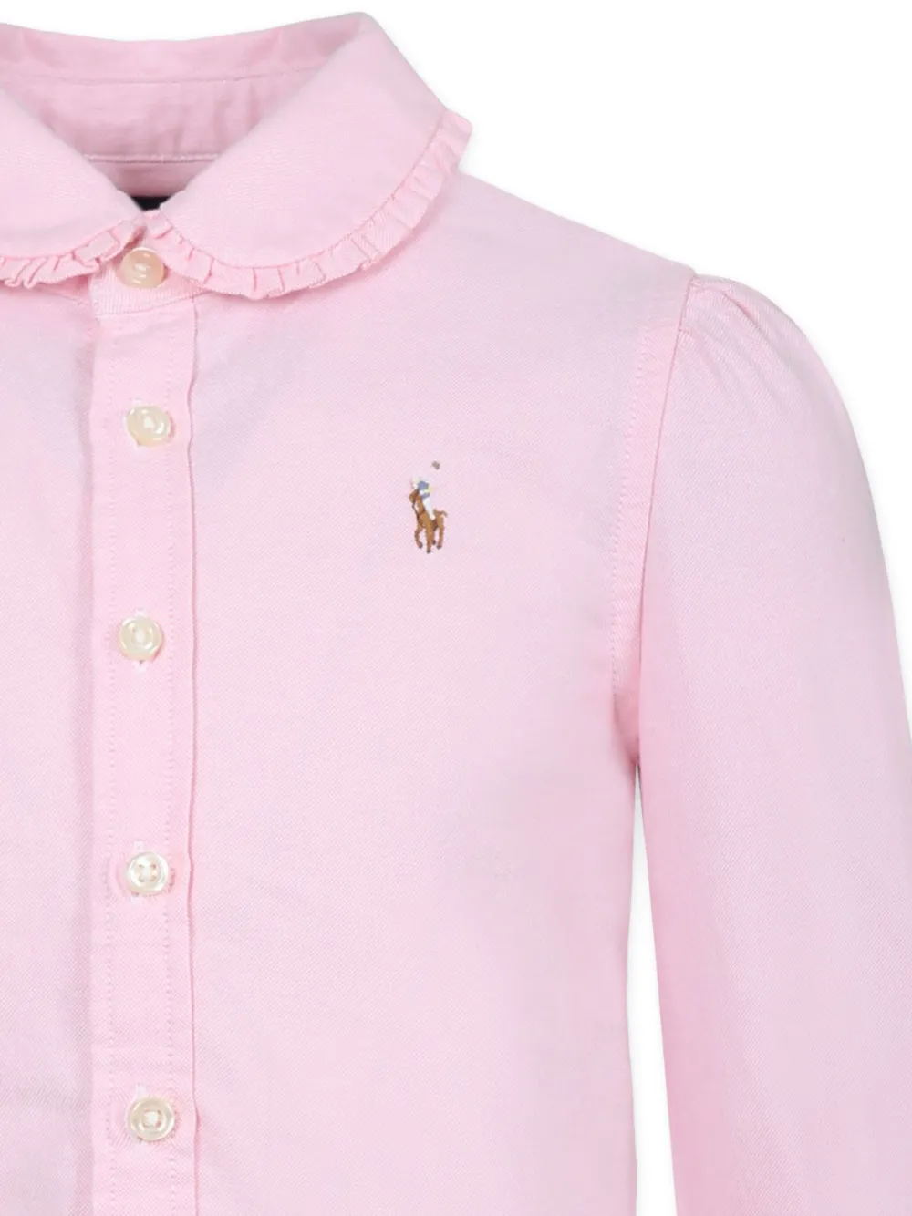POLO RALPH LAUREN KIDS Shirt met borduurwerk Roze