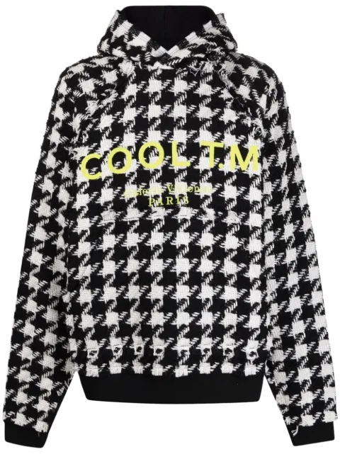 COOL T.M houndstooth hoodie