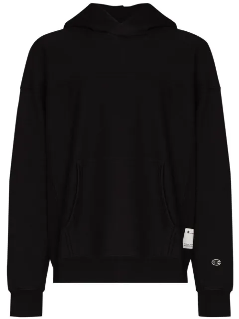 Champion hoodie con parche del logo