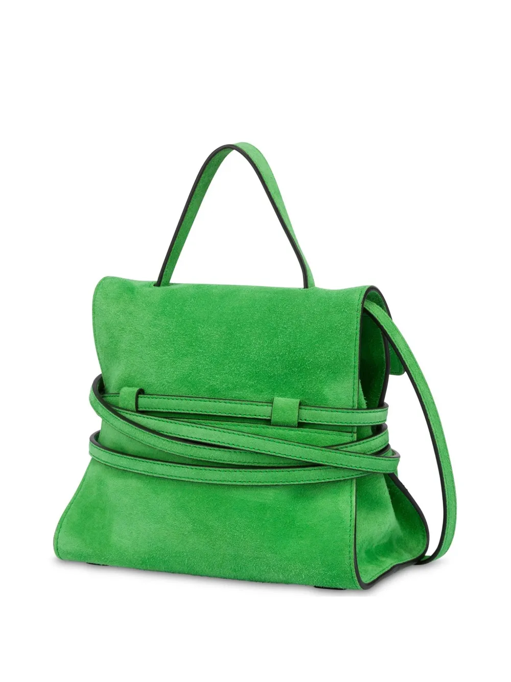 Moschino Shopper met ceintuur - Groen