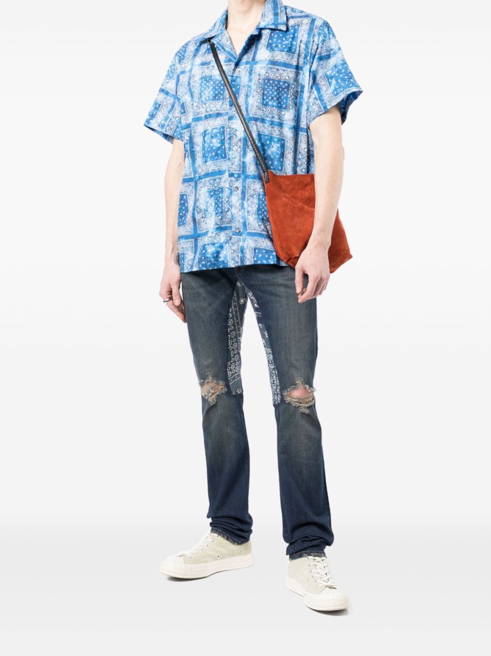 Alchemist bandana-print shirt - Blue