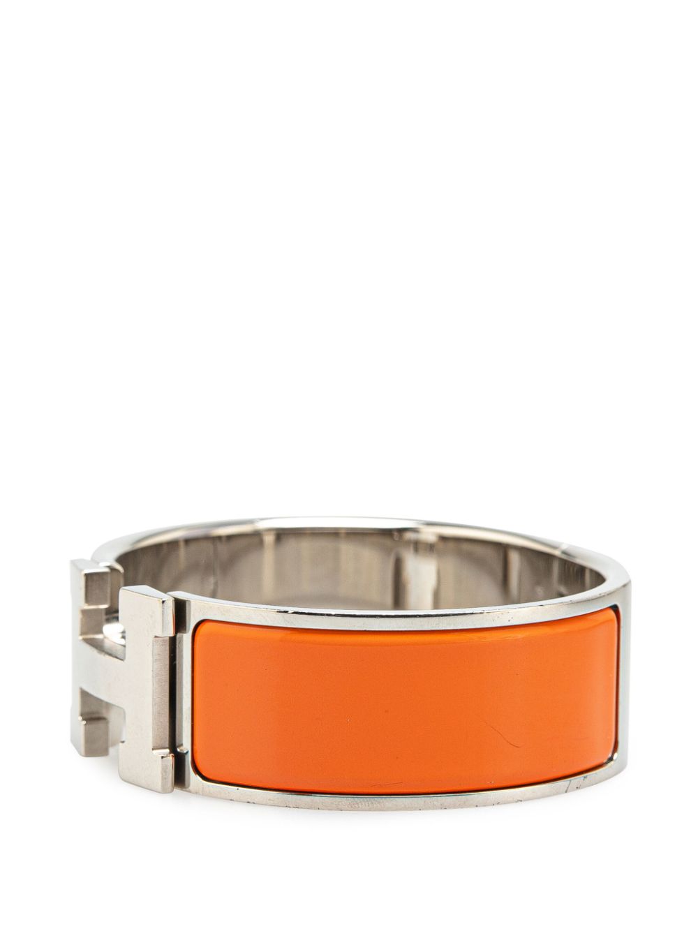 Hermès Pre-Owned 2000s Enamel Clic Clac H PM brede armband - Oranje