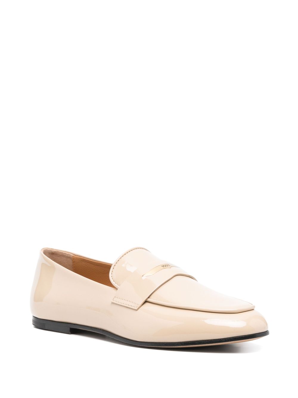 Tod's Loafers met logoplakkaat - Beige