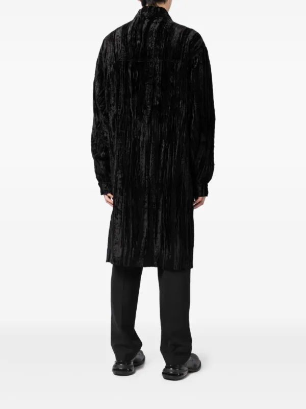 Edward Crutchley ベルベット コート | ブラック | FARFETCH JP