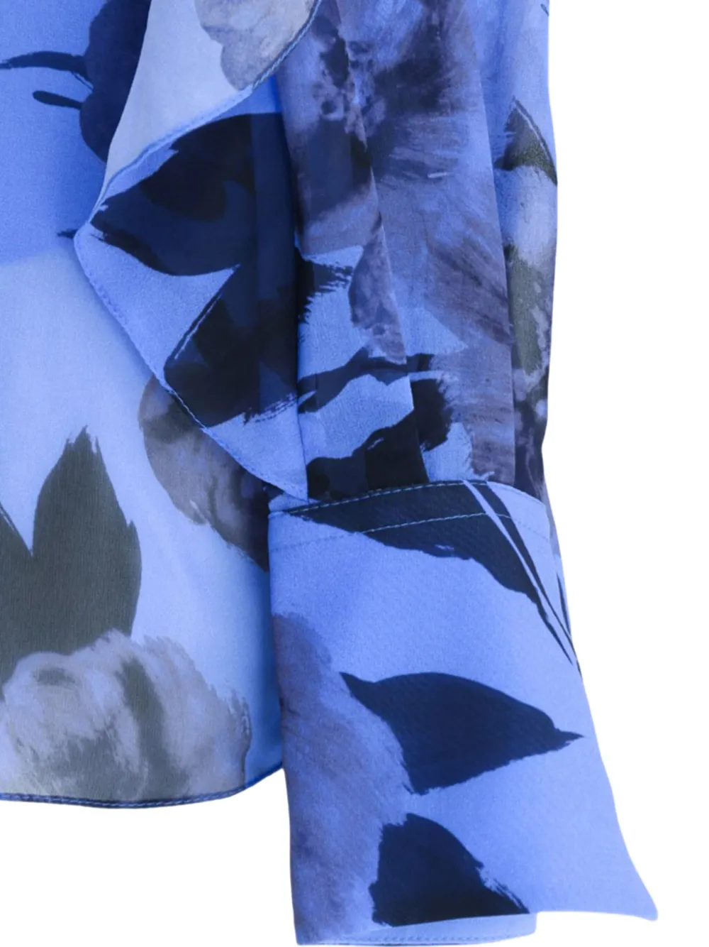 ERDEM Blouse met bloemenprint Blauw