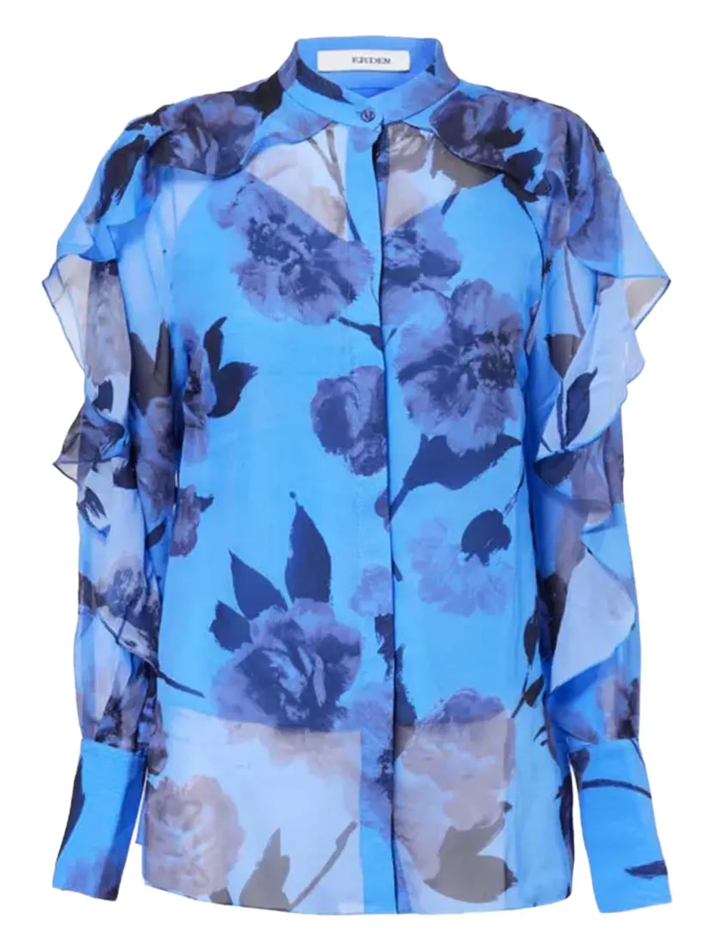 ERDEM camisa con estampado floral | azul | Image 1