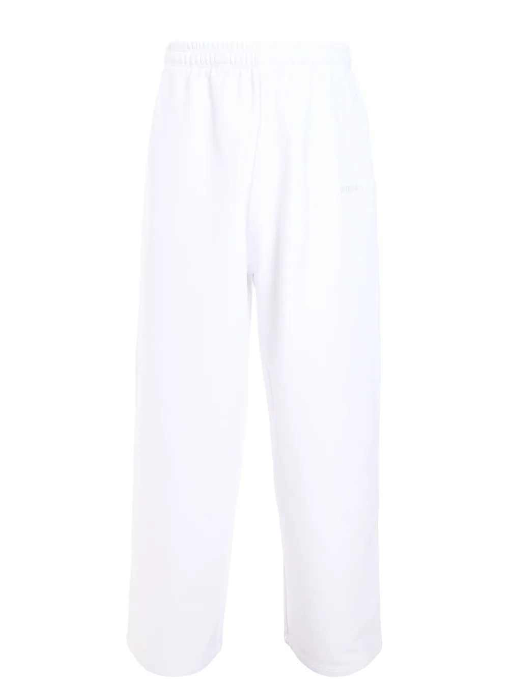 VETEMENTS embroidered-logo sweatpants - Bianco