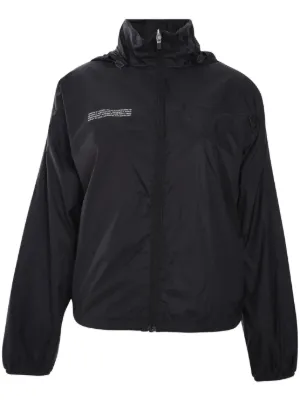 Comme Des Garçons Play x K-Way Zipped Hooded Jacket | Black | FARFETCH
