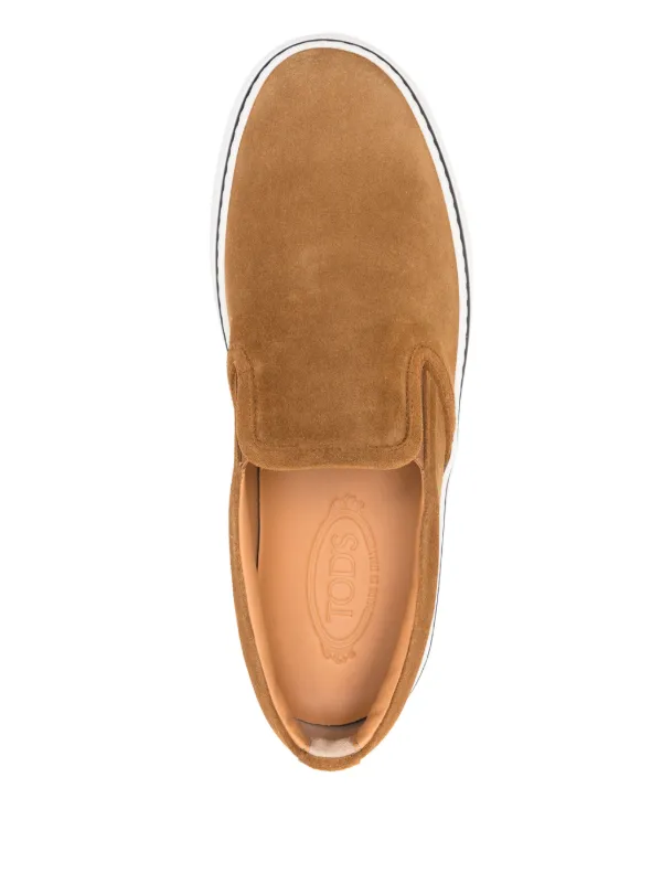 【TOD'S】関税込☆Slip-Ons スエード スリッポン ブラウン Man BROWN Slip-Ons in Suede XXM0TV0AJ30RE079998 | Tods