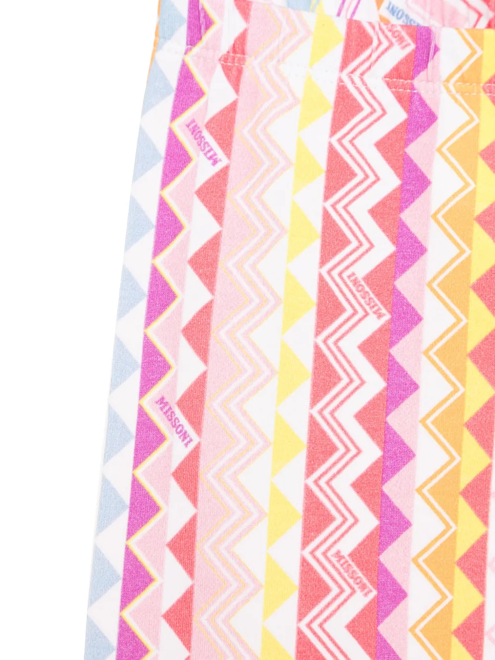 Missoni Kids Legging met zigzag patroon Roze