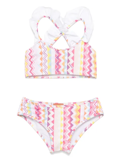 Missoni Kids zigzag-pattern bikini