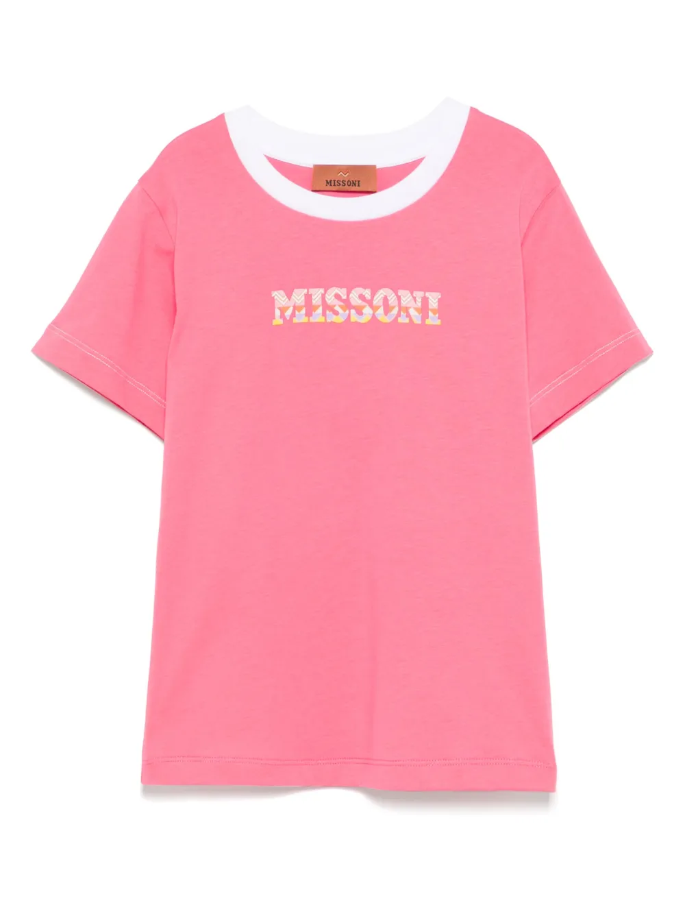 Image 1 of Missoni Kids Camiseta com estampa de logo
