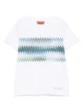 Missoni Kids zigzag-print T-shirt - White