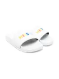 Missoni Kids logo-print slides - White