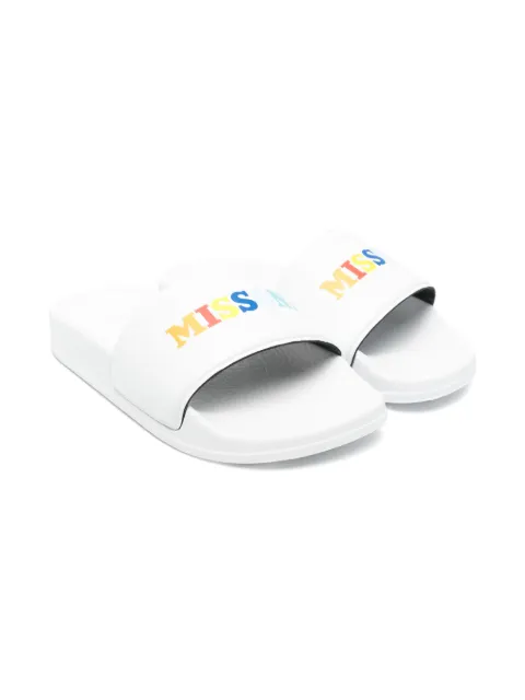 Missoni Kids logo-print slides
