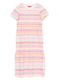 Missoni Kids zigzag-pattern dress - White