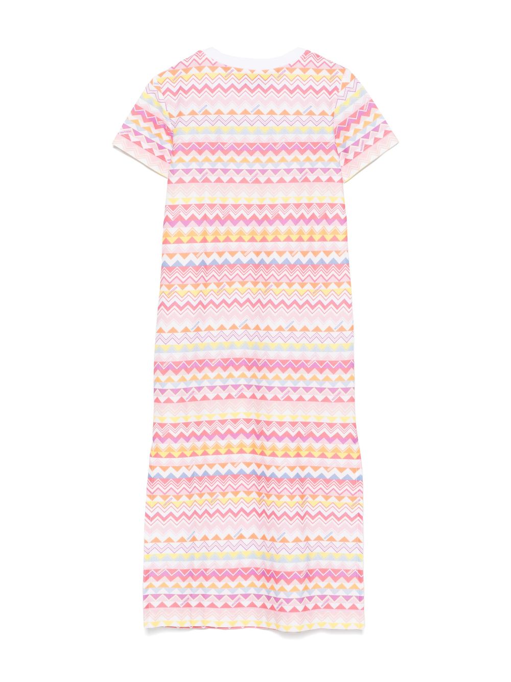 Missoni Kids Jurk met zigzag patroon - Wit