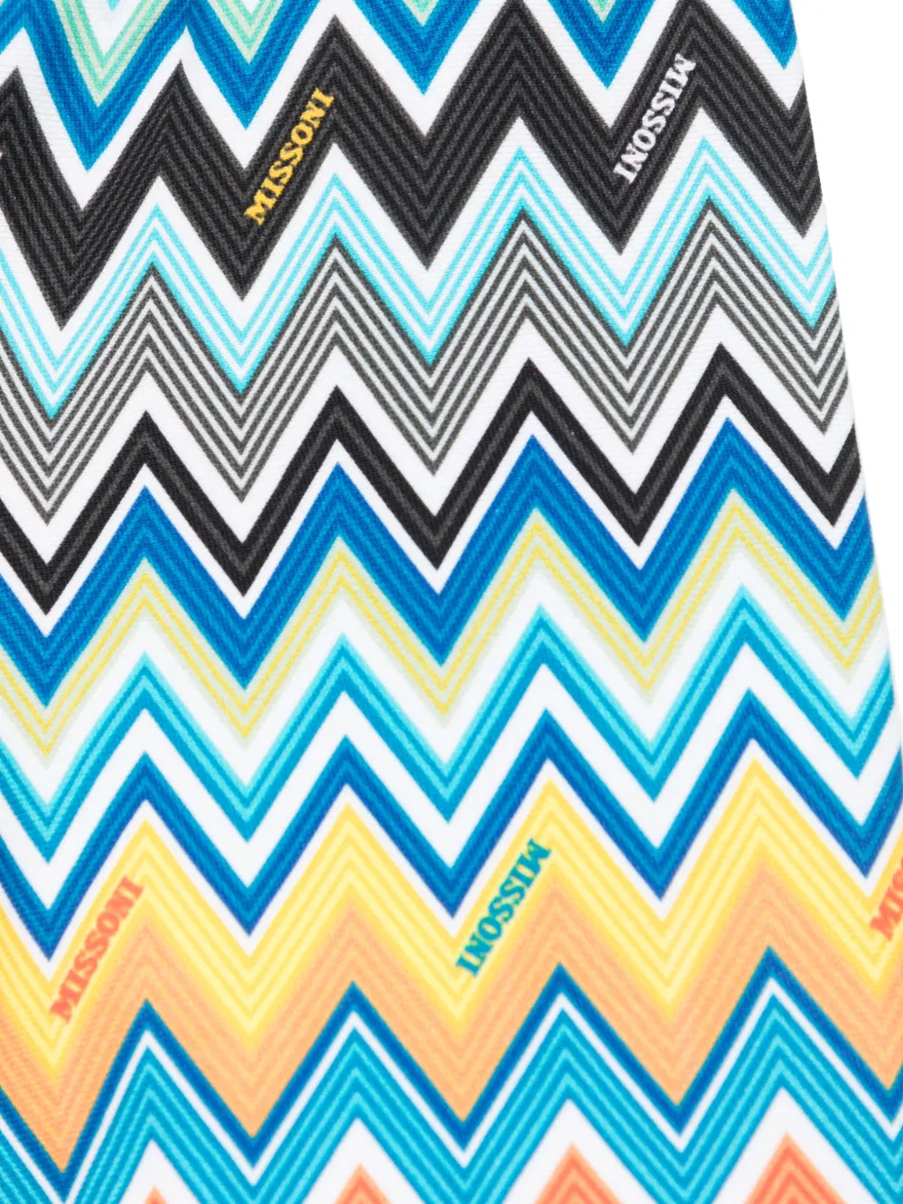 Missoni Kids Shorts met zigzag-patroon Blauw