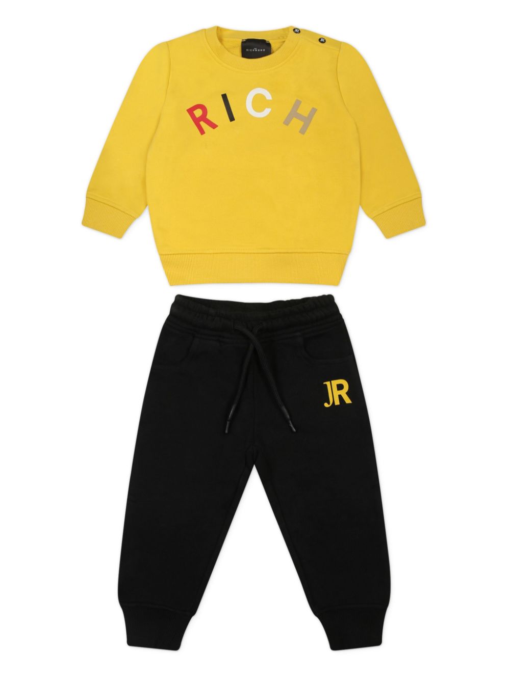 John Richmond Junior logo-intarsia tracksuit - Yellow