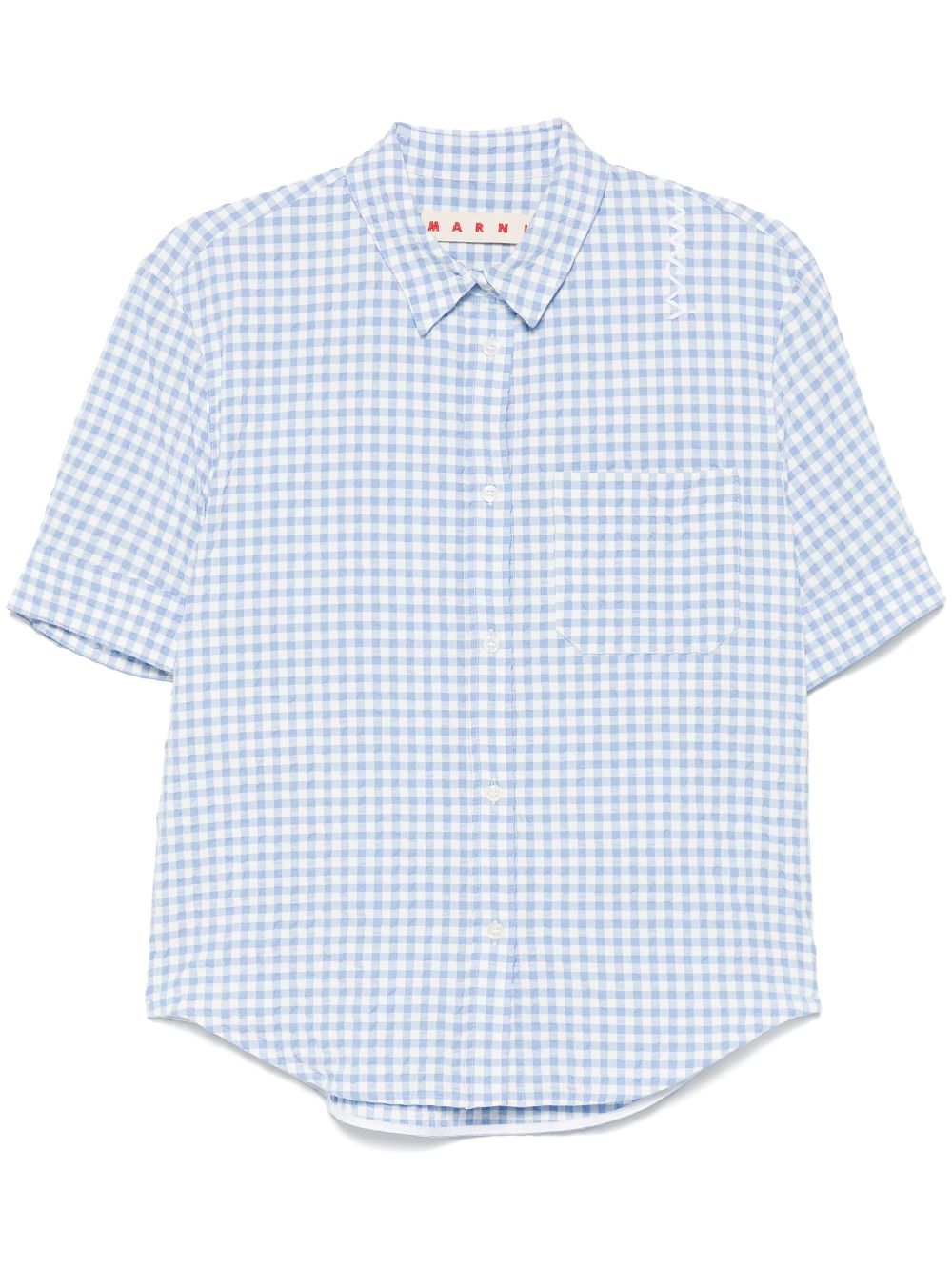 Marni check-pattern shirt - Blue