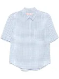 Marni check-pattern shirt - Blue