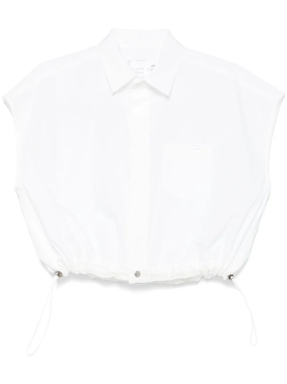 logo-embroidered shirt