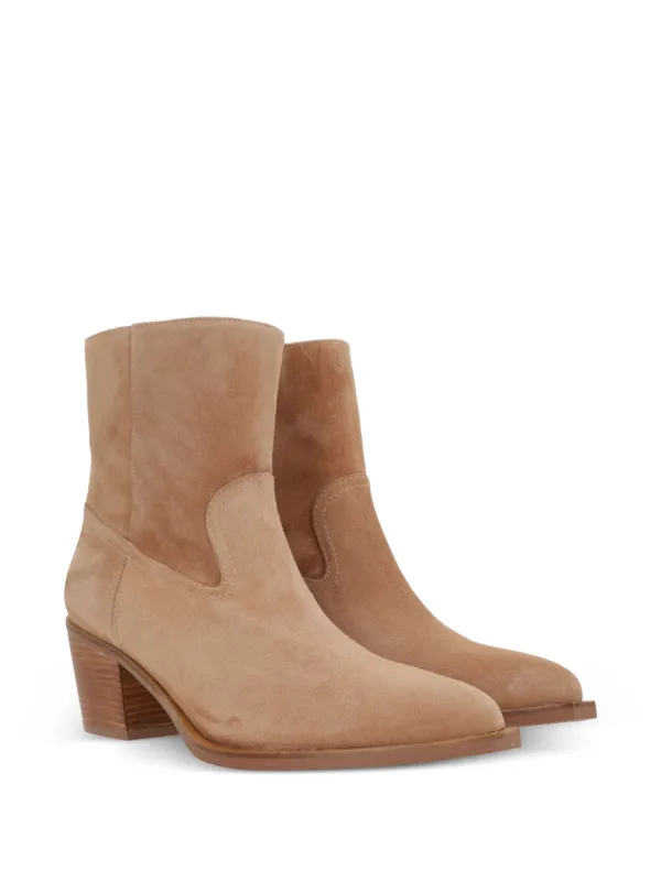ショートブーツ・ブーティ STUART WEITZMAN TATE SUEDE BOOTIES Stuart Weitzman Tate Suede Booties - Bergdorf Goodman