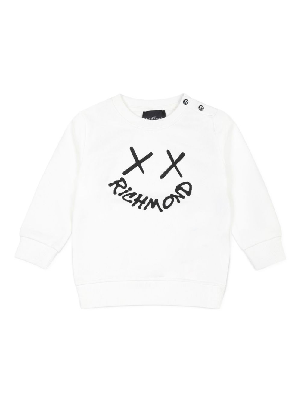 John Richmond Junior Sweater met logoprint Wit