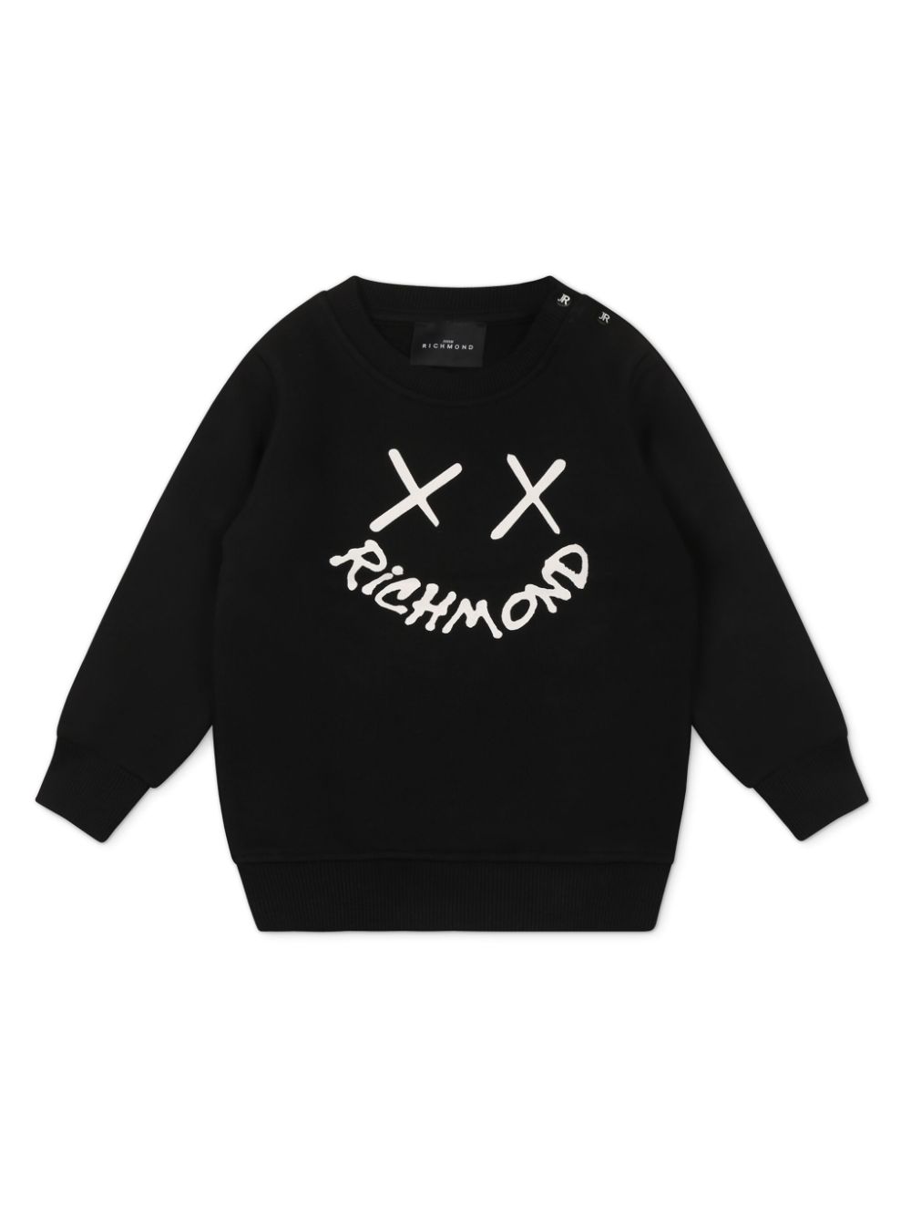 John Richmond Junior Sweater met logoprint Zwart