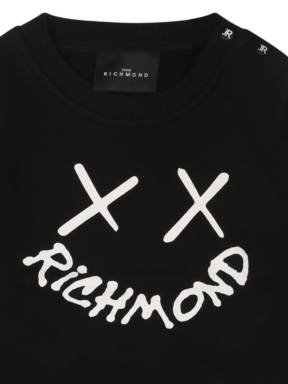 John Richmond Junior Sweater met logoprint Zwart