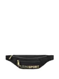 Plein Sport logo-lettering belt bag - Black