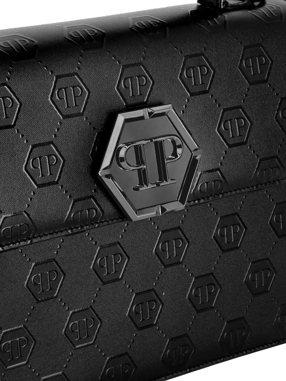 Philipp Plein Kleine Superheroine schoudertas Zwart
