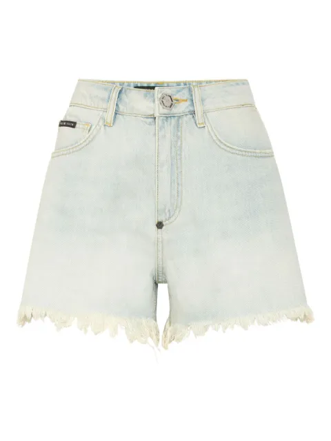 Philipp Plein fringed-edge shorts