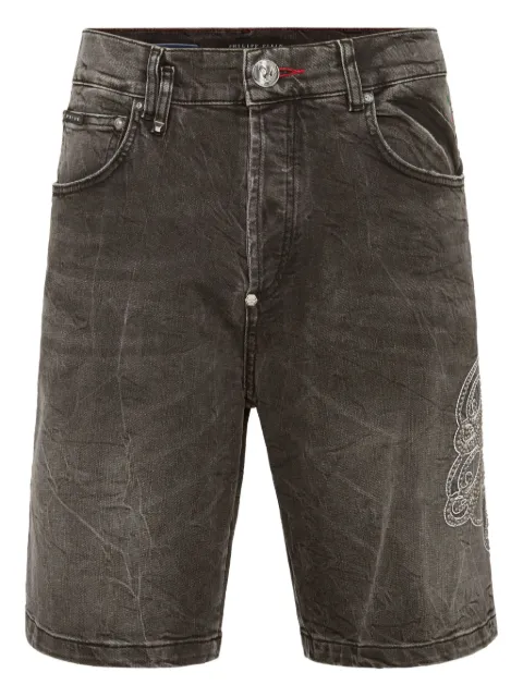 Philipp Plein knee-length denim shorts