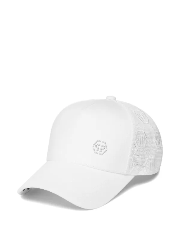 Philipp Plein Cappello Da Baseball Hexagon Bianco FARFETCH IT