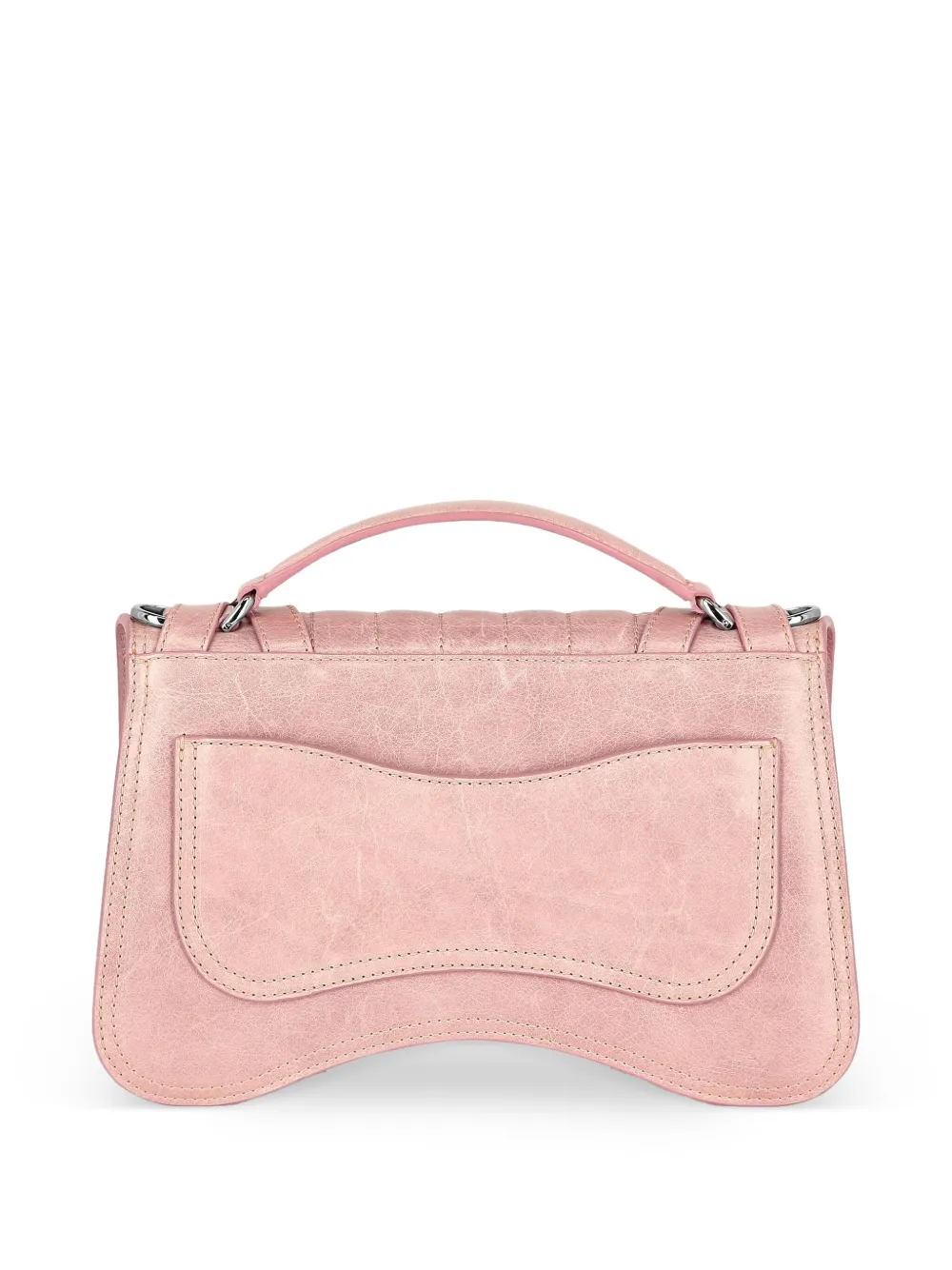 PHILIPP PLEIN MEDIUM HEXAGON LEATHER TOTE BAG