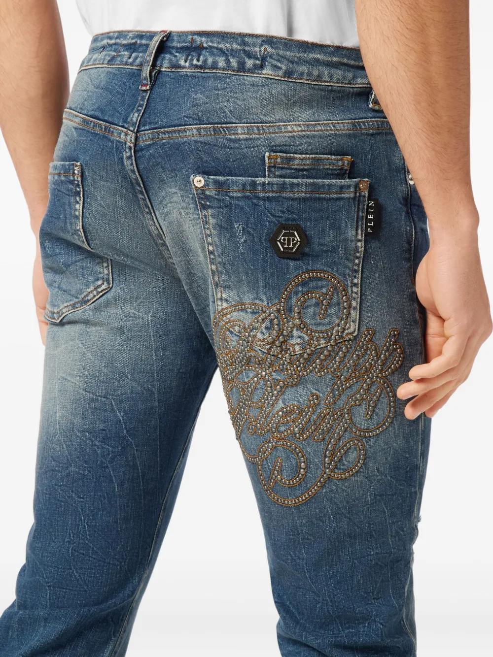 Philipp Plein Skinny jeans Blauw