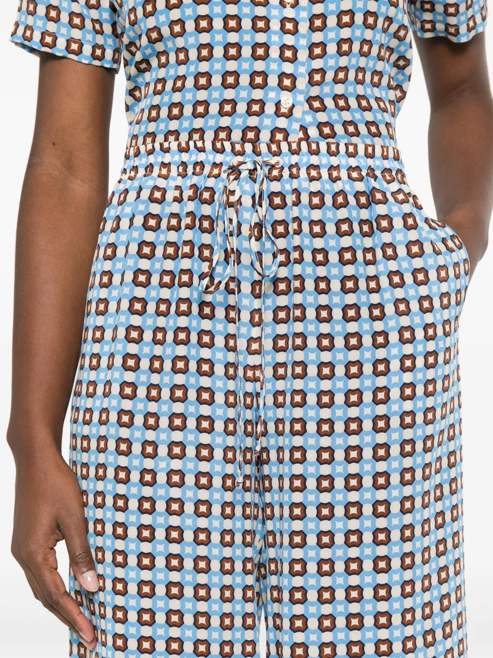 Ermanno Scervino Broek met print Blauw