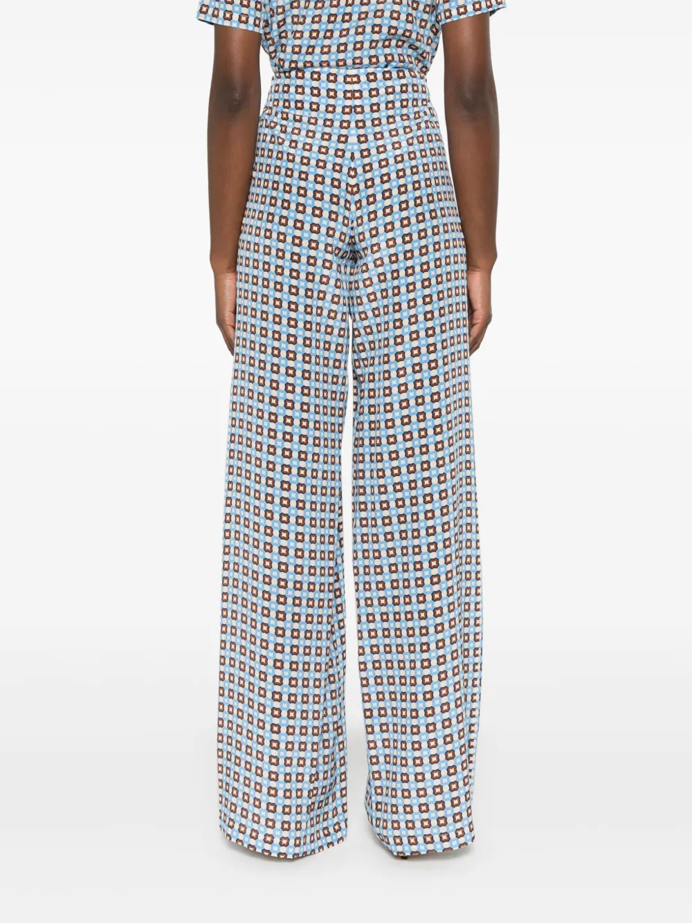Ermanno Scervino Broek met print Blauw