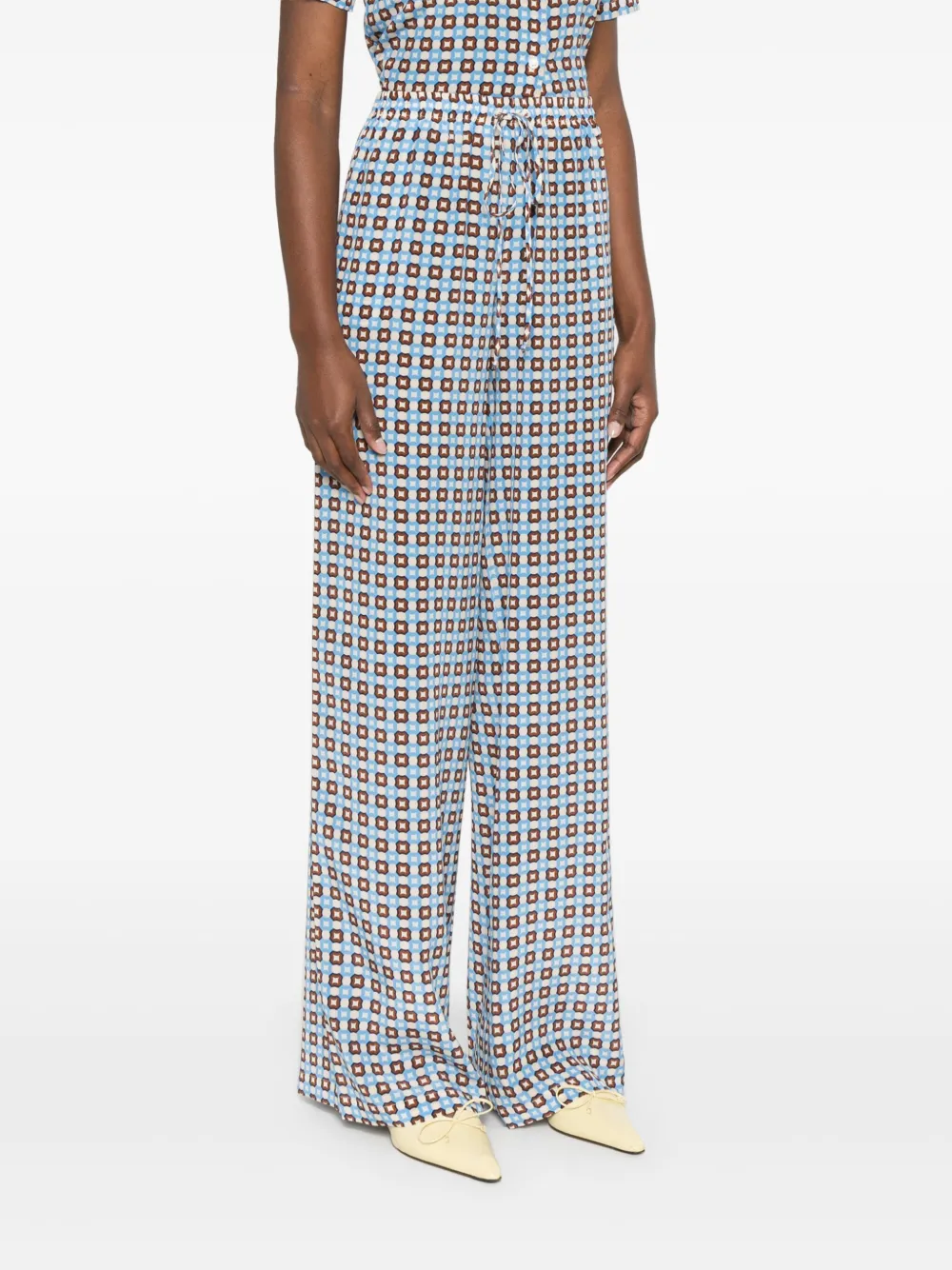 Ermanno Scervino Broek met print Blauw