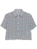 Ermanno Scervino geometric-pattern shirt - Blue