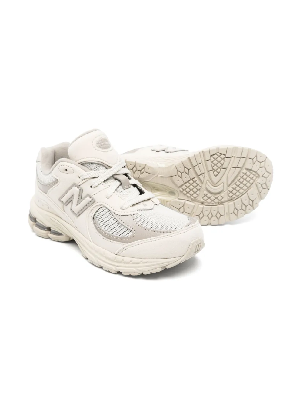 New Balance Kids Sneakers met logopatch - Beige