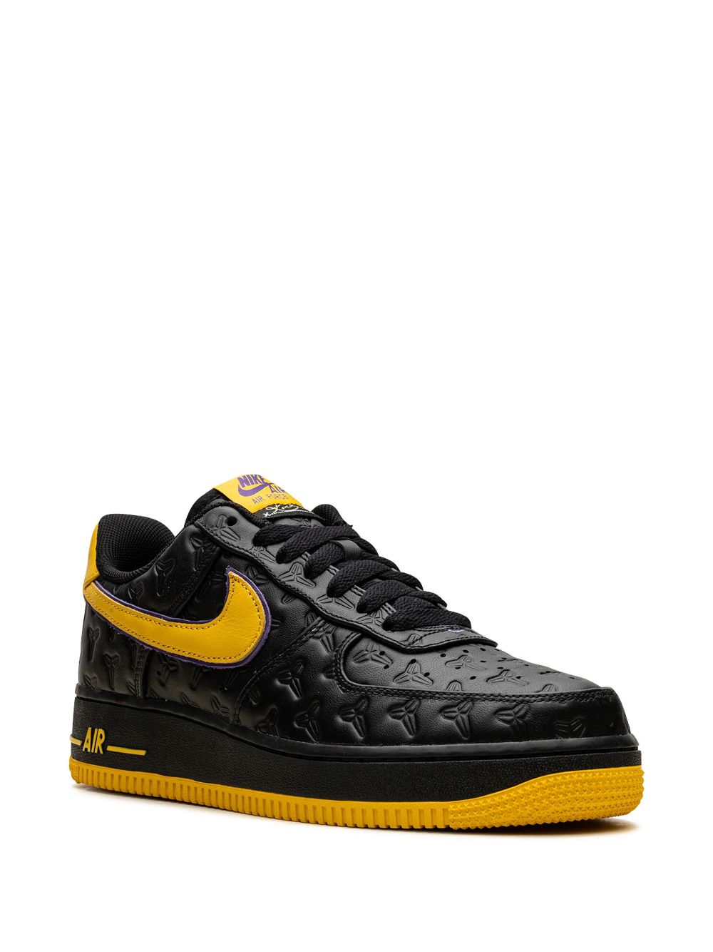 Nike x Kobe Bryant Air Force 1 "Lakers Away - Black/Varsity Maize/Varsity Purple" sneakers