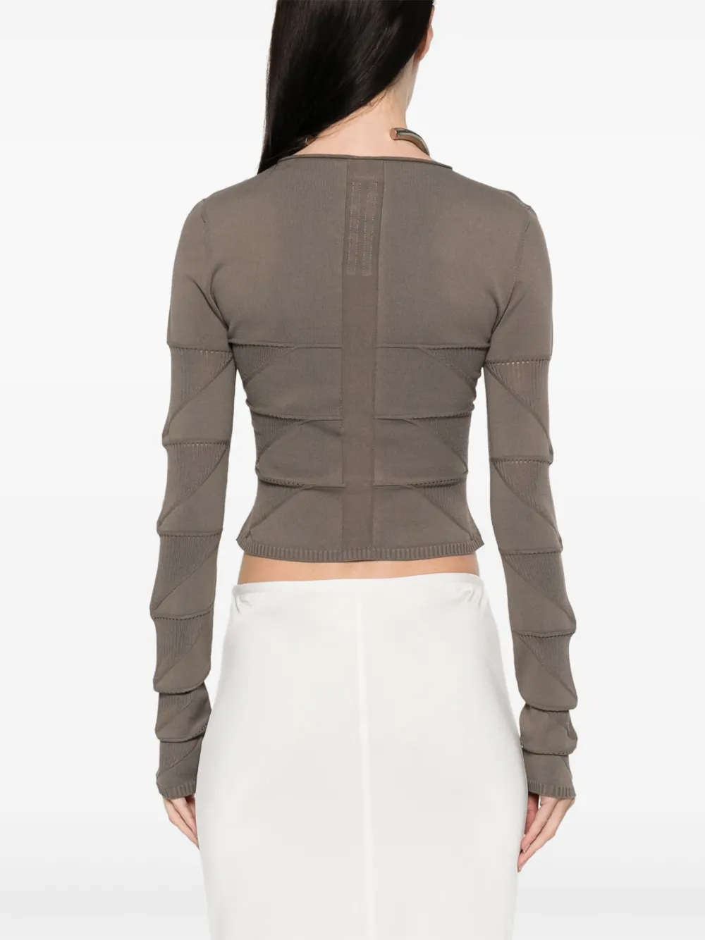 Rick Owens Long-sleeves Top In Grey