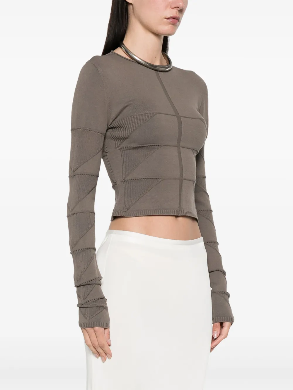 Rick Owens Long-sleeves Top In Grey