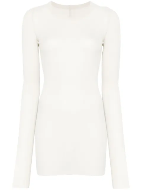 Rick Owens top tejido fino de canalé