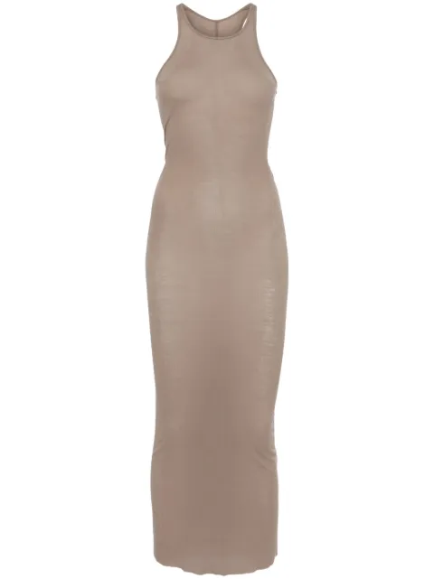 Rick Owens fine-ribbed midi dress